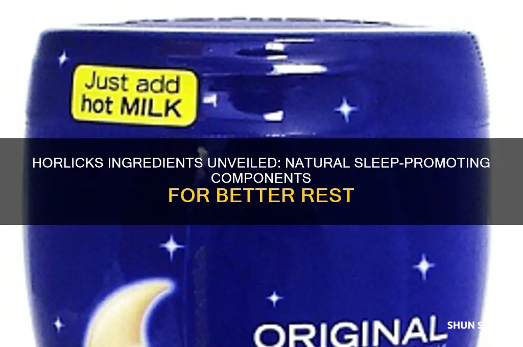 what is in horlicks that helps you sleep