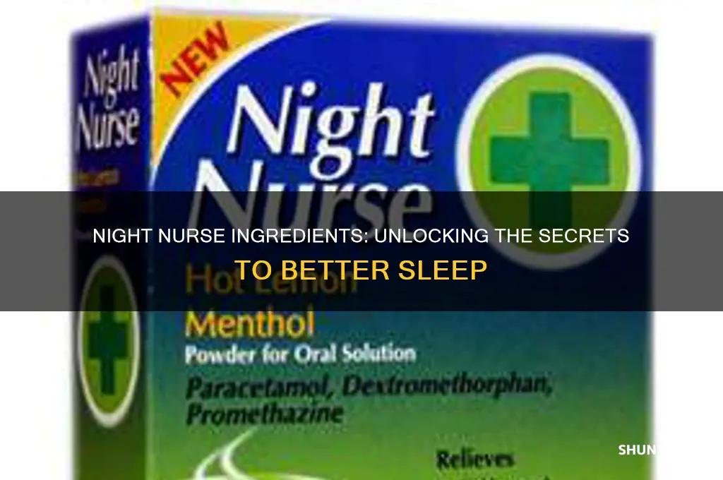 what is in night nurse that helps you sleep