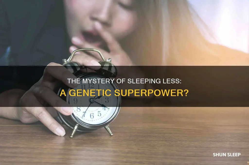 what is it called when you need less sleep