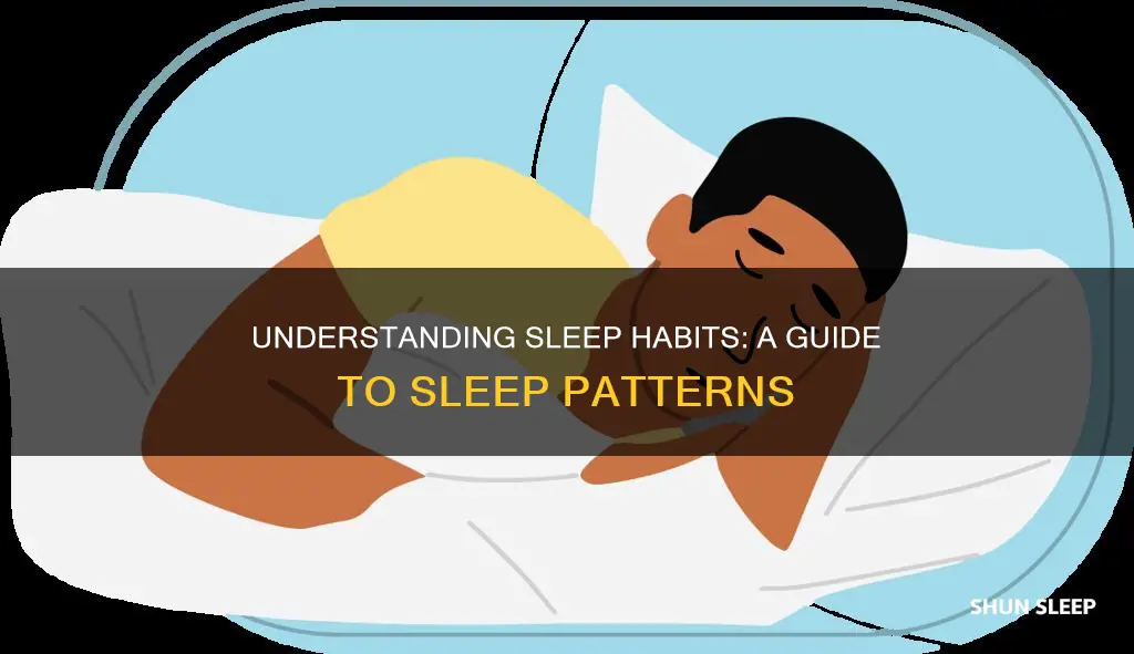 what is meaning of sleeping habits