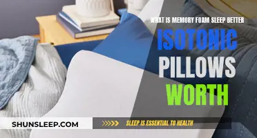 Memory Foam Pillow: Isotonic Comfort for Better Sleep