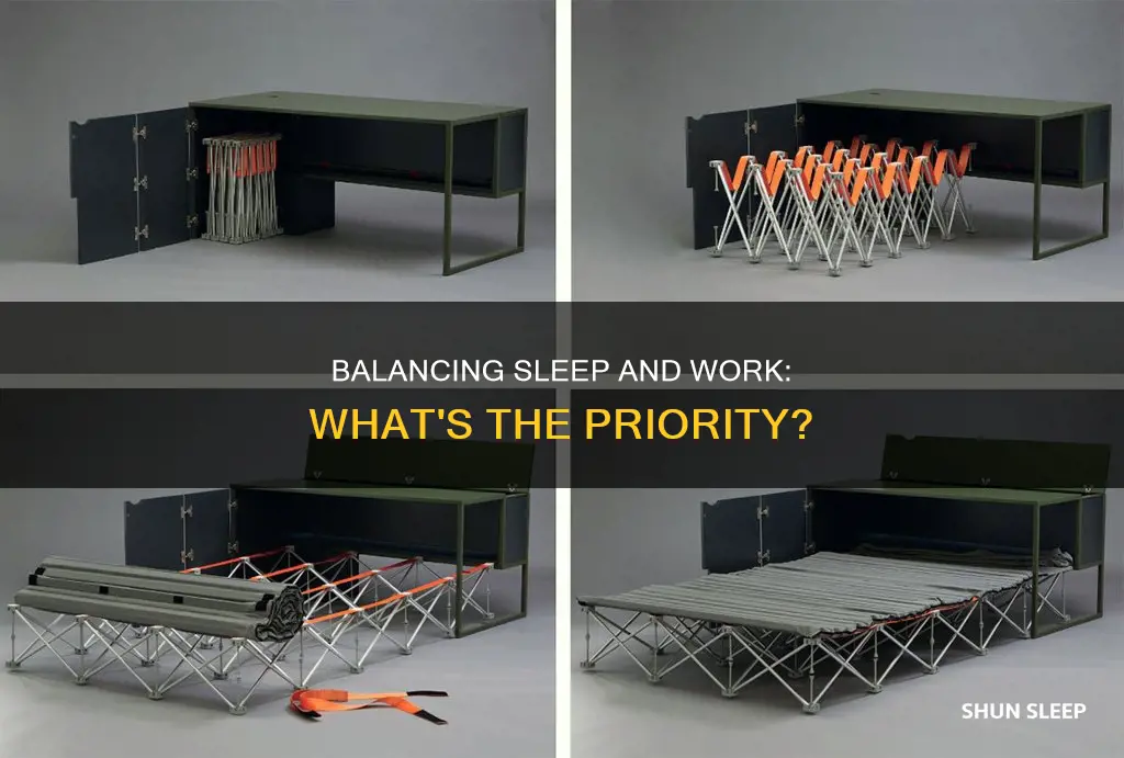 what is more important work or sleep