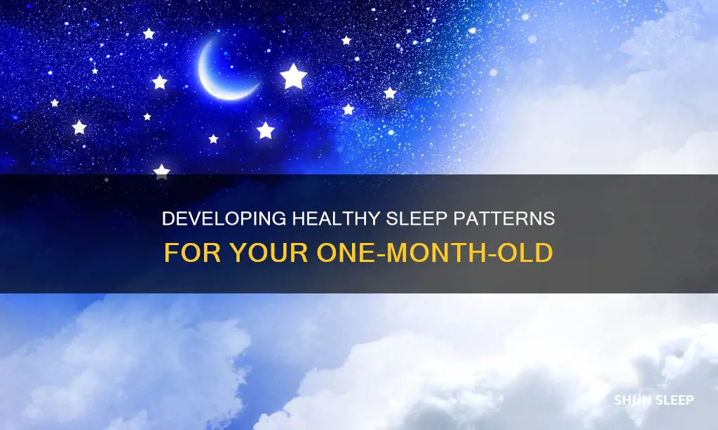 what is normal sleeping pattern for a one month old