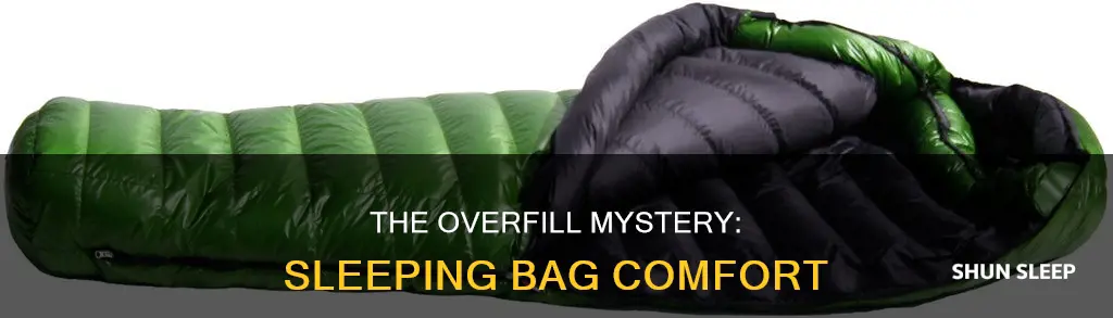 what is overfill in a sleeping bag