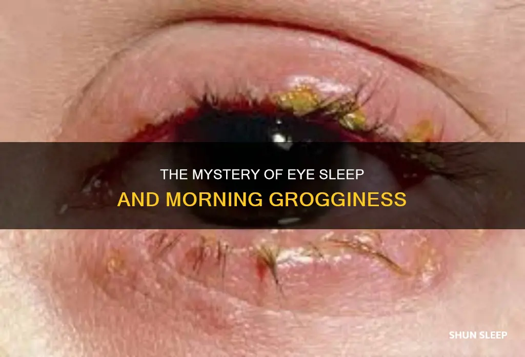 what is sleep in your eyes when you wake up