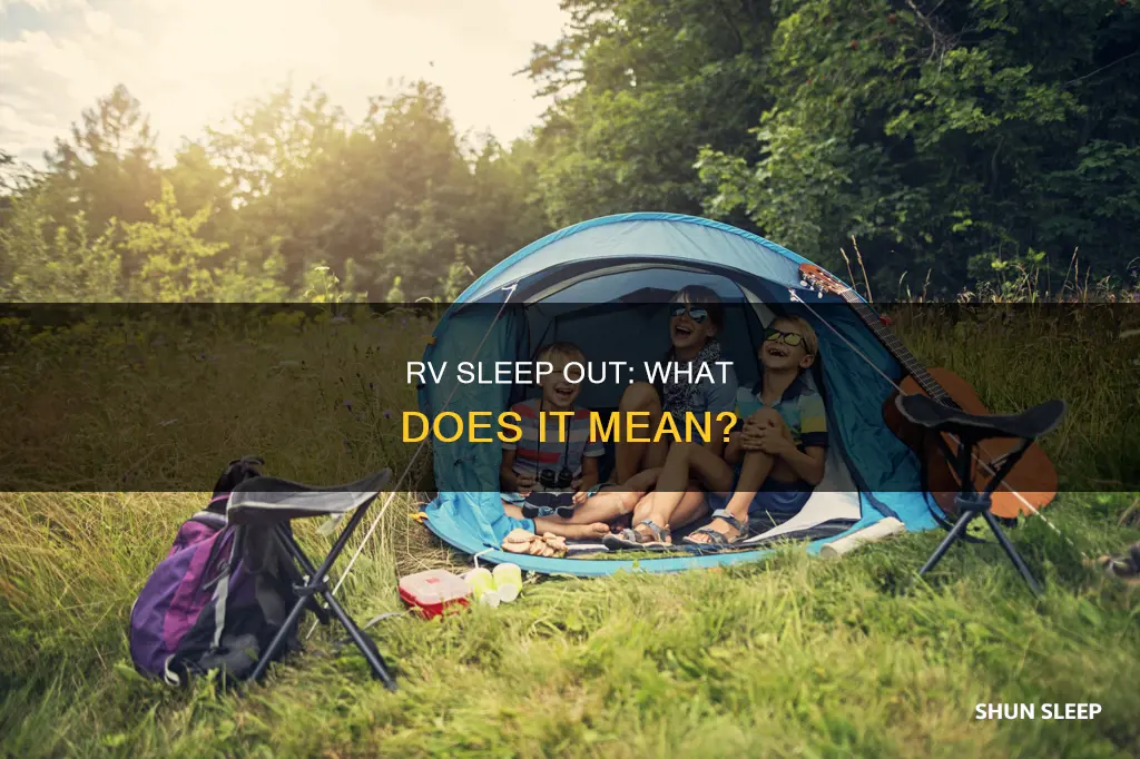 what is sleep out in a rv mean