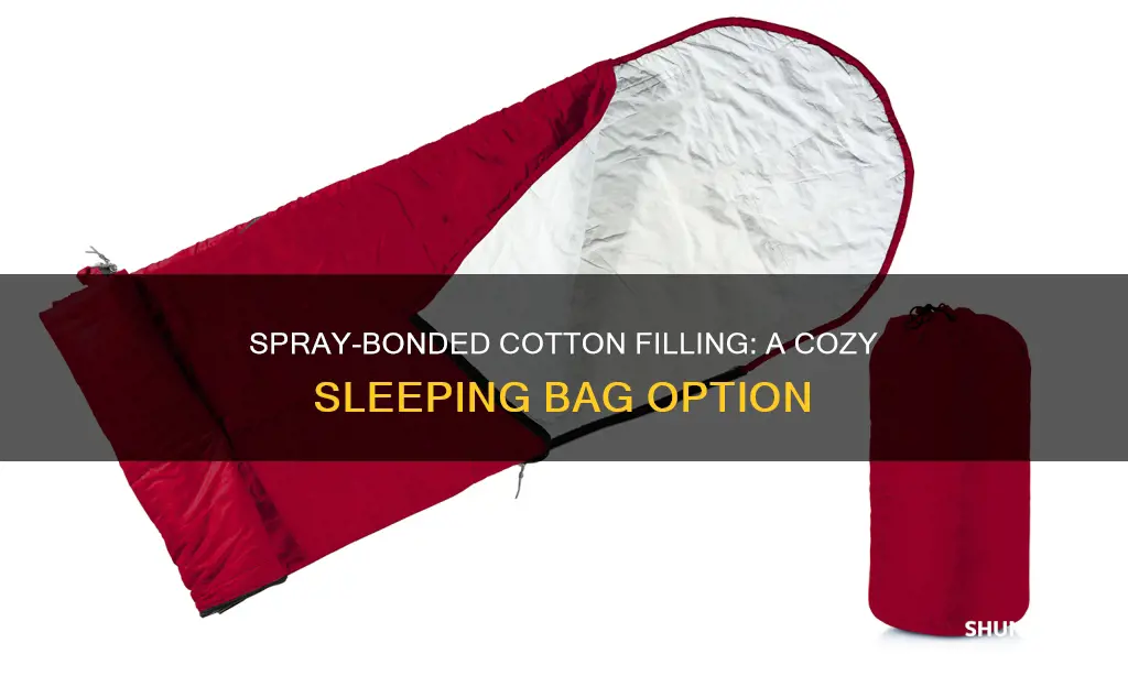 what is spray-bonded cotton filling for sleeping bags