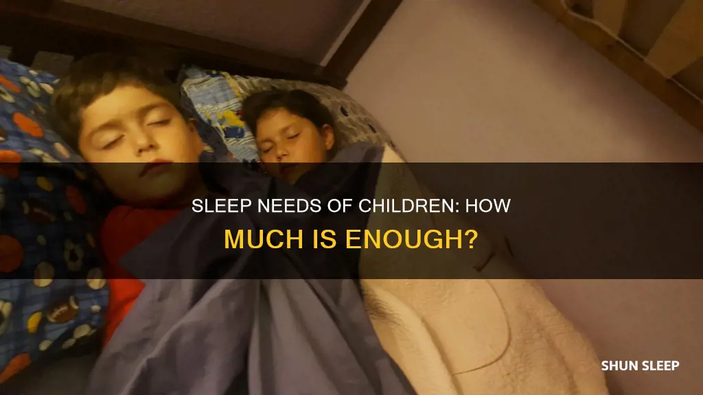what is the amount of sleep a child needs