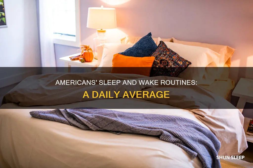 what is the average american sleep wake routine
