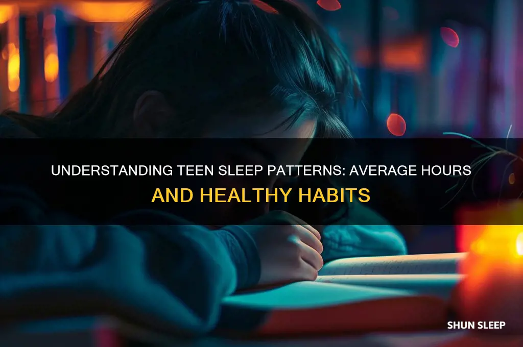 what is the average amount of sleep a teen gets
