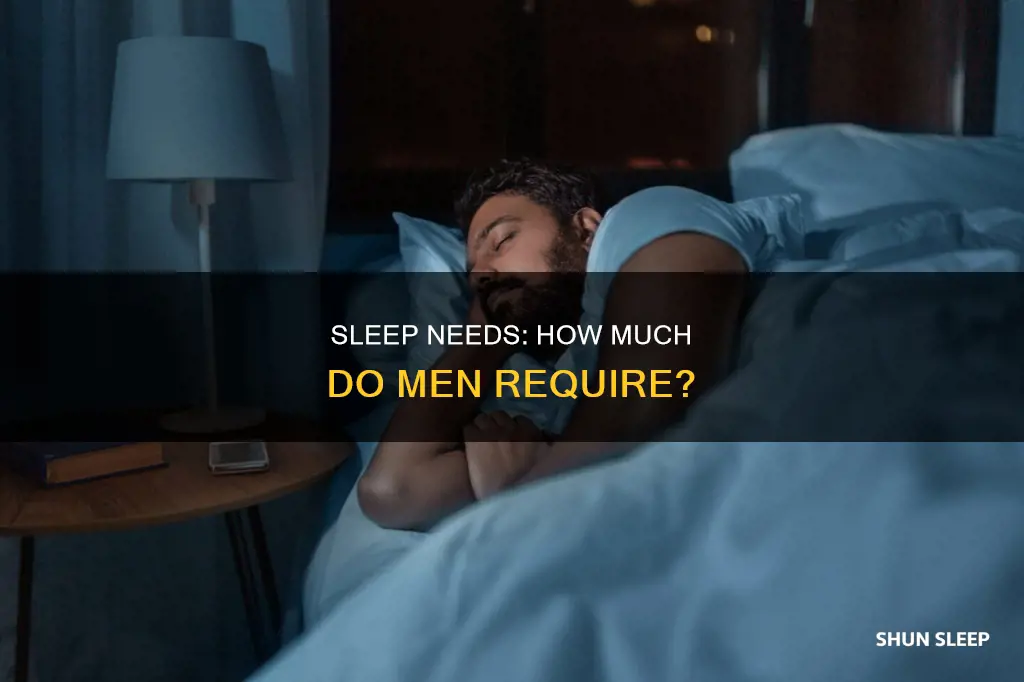 what is the average sleep needed for a man