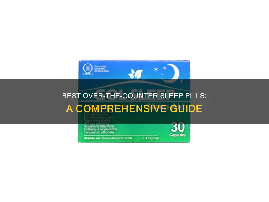 what is the best over the counter sleep pill
