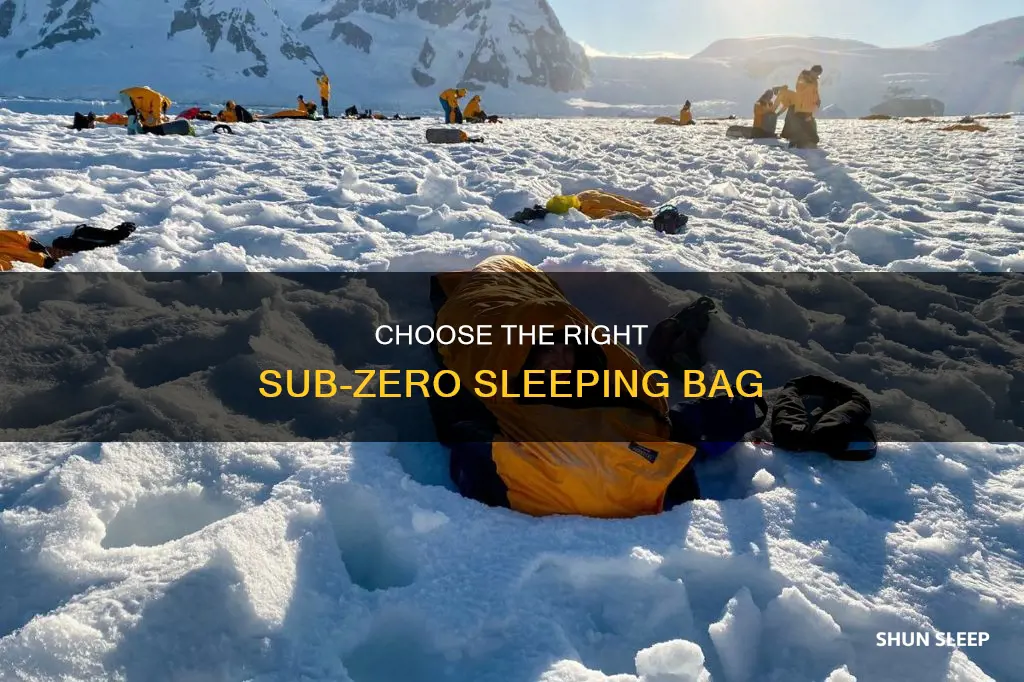 what is the best sleeping bag for sub zero temperature