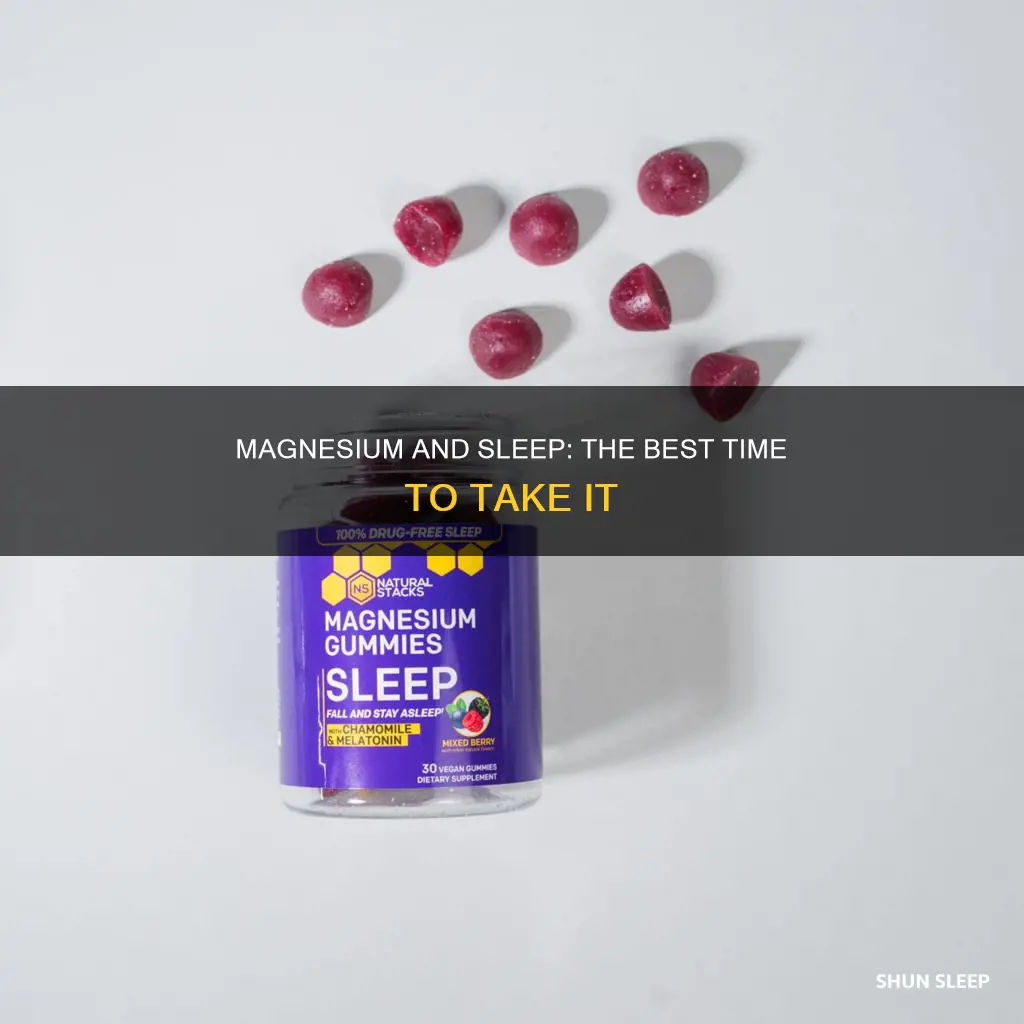 what is the best time to take magnesium for sleep