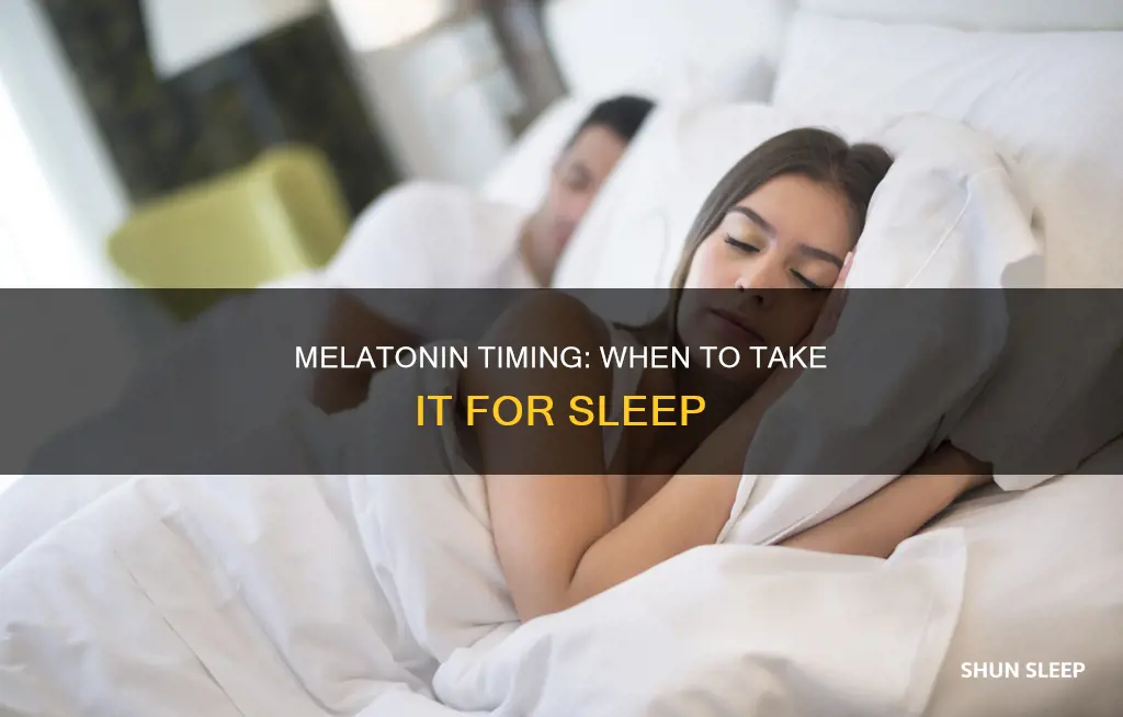 what is the best time to take melatonin for sleep
