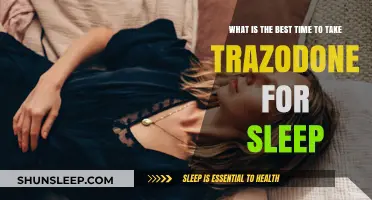 Ideal Time to Take Trazodone for Sleep