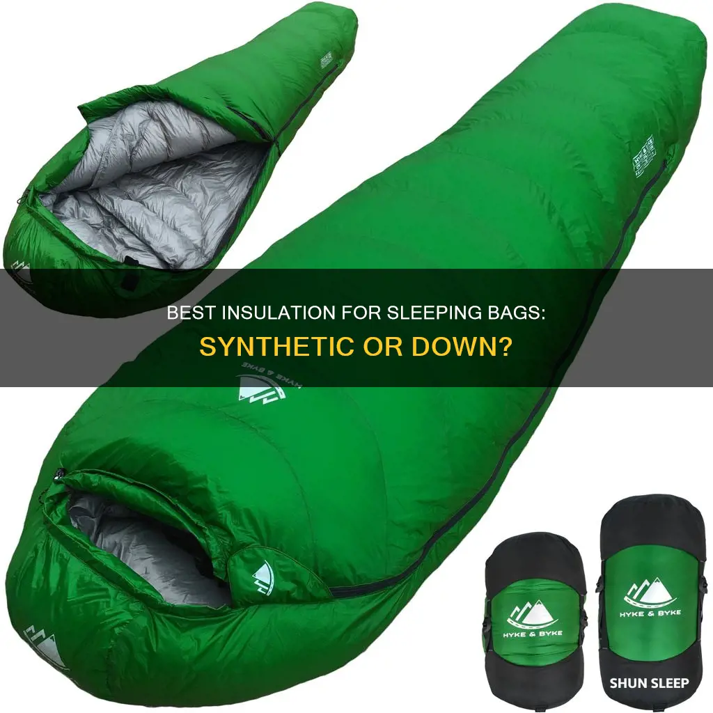 what is the best type of infill for sleeping bags