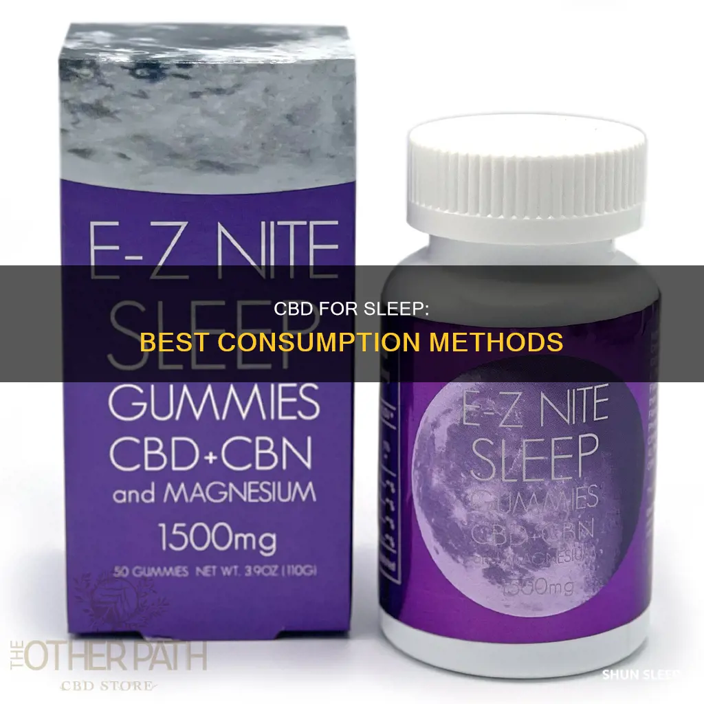 what is the best way to take cbd for sleep