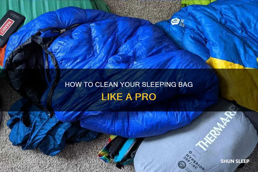what is the best way to wash a sleeping bag