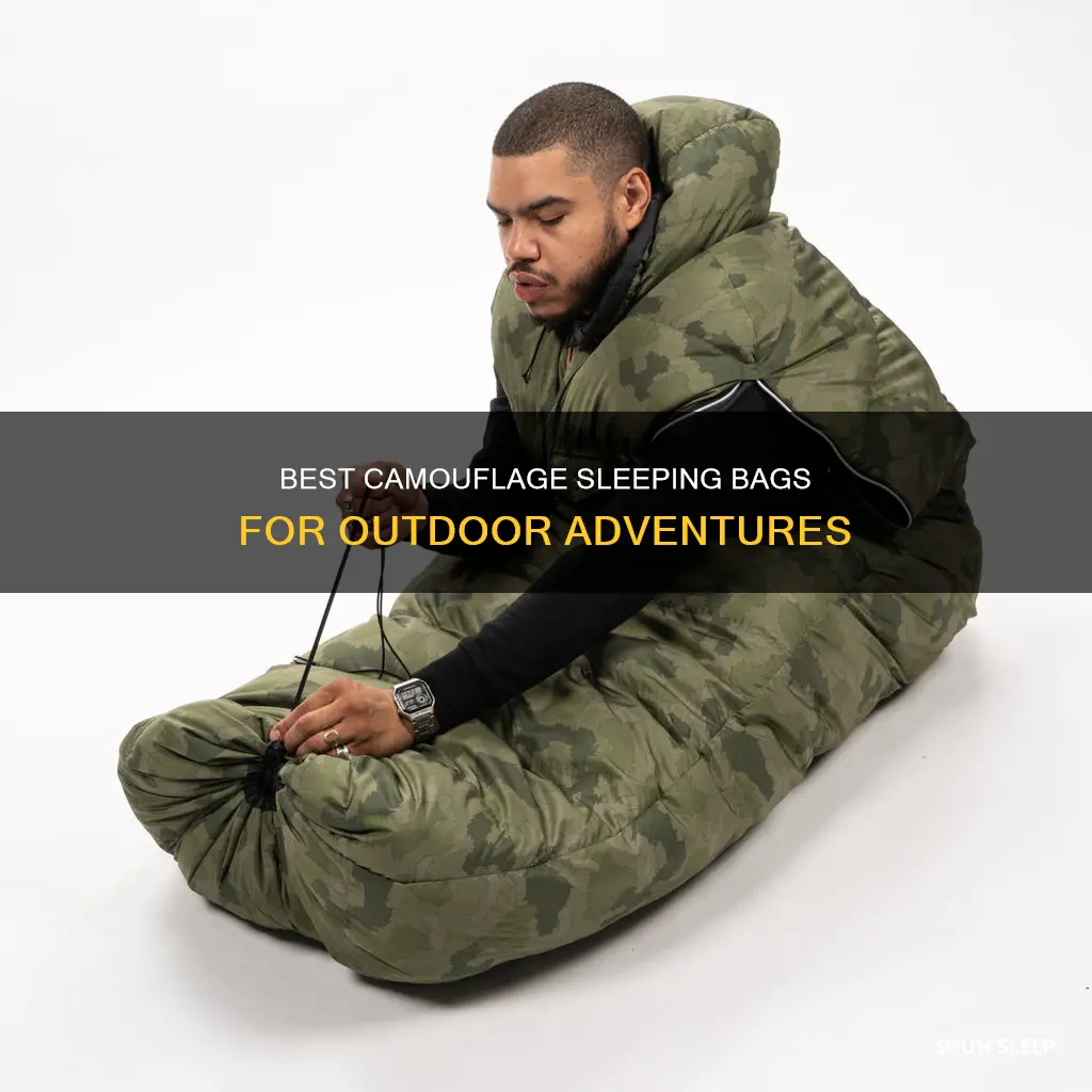 what is the biggest sleeping bag camouflage