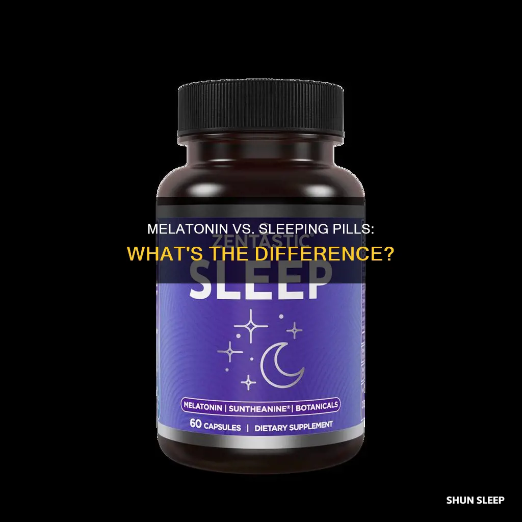 what is the difference between melatonin and sleeping pills