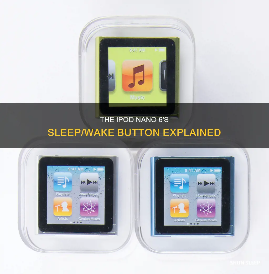 what is the ipod nano 6 sleep wake button