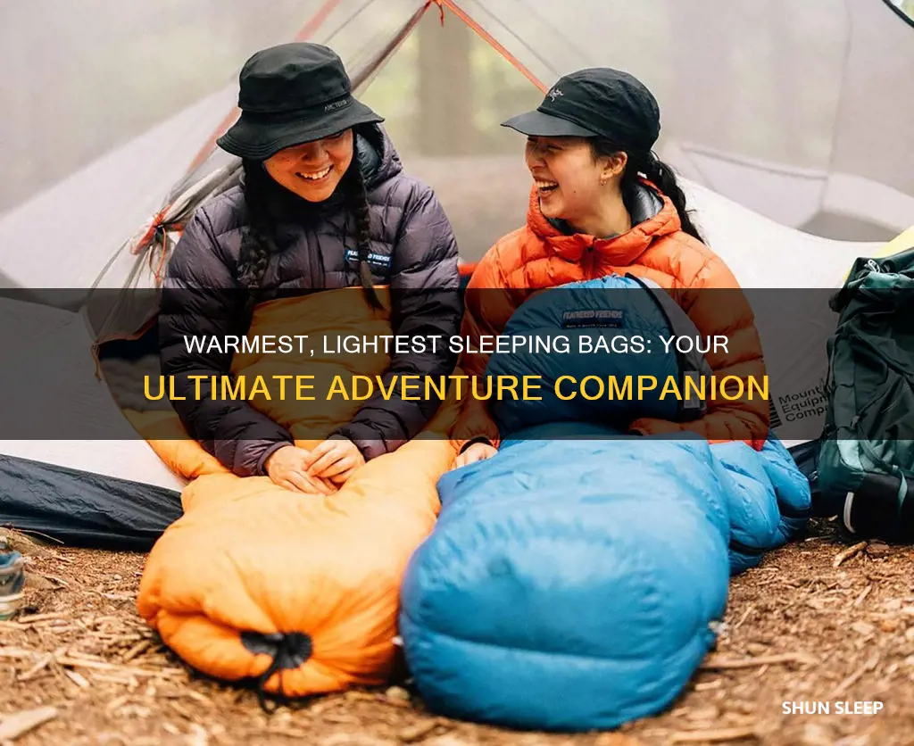 what is the lightest warmest sleeping bag