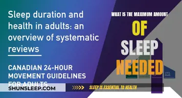 Sleep Optimization: How Much Sleep is Enough?