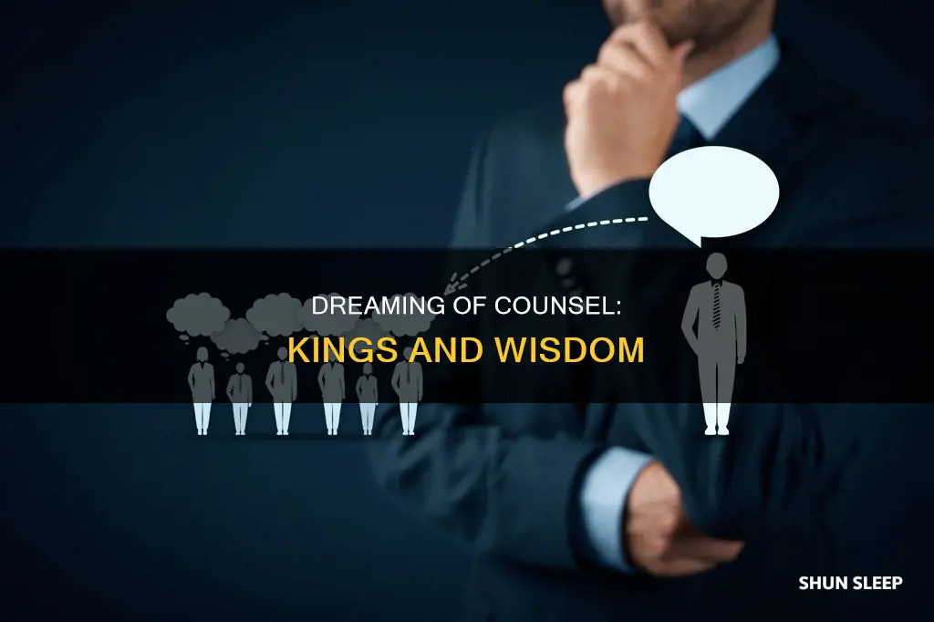 what is the meaning behind sleeping with kings and counselors