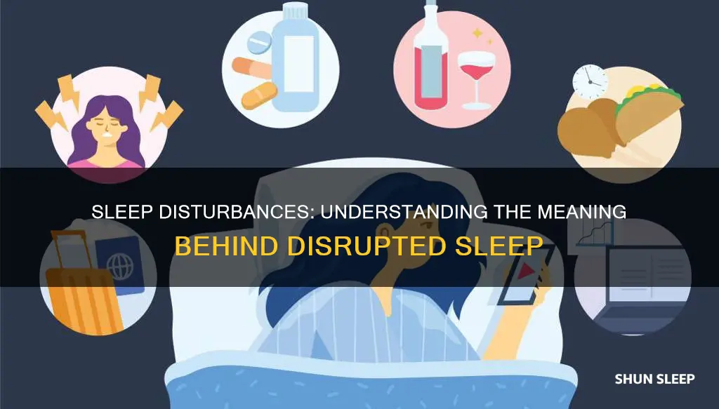 what is the meaning of sleep disturbances