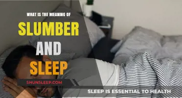 Understanding Slumber and Sleep: Their Meanings and Differences