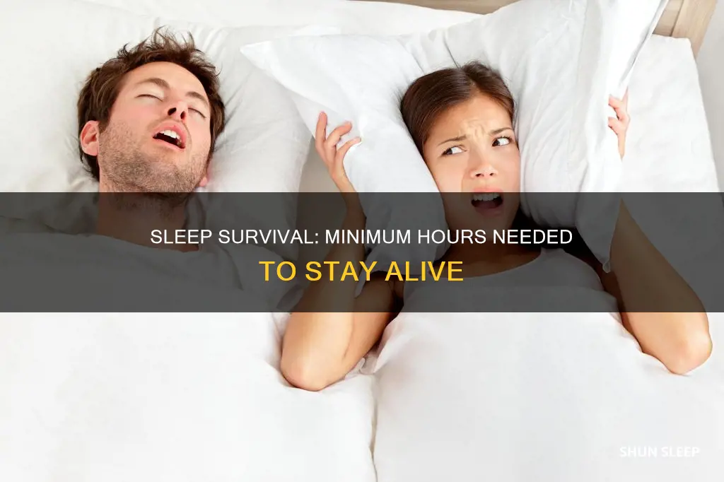 what is the minimum amount of sleep needed to survive