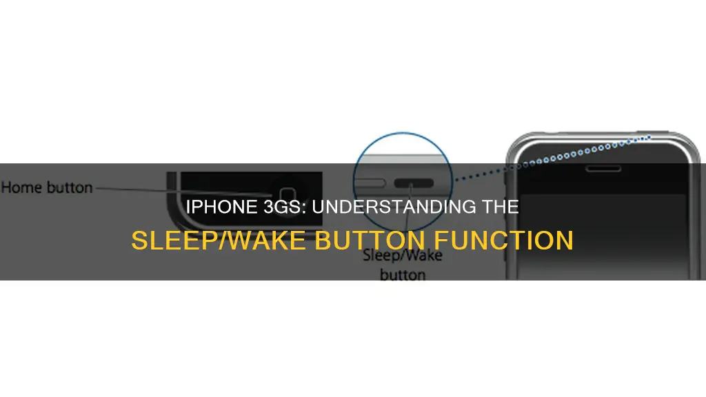 what is the sleep wake button on iphone 3gs