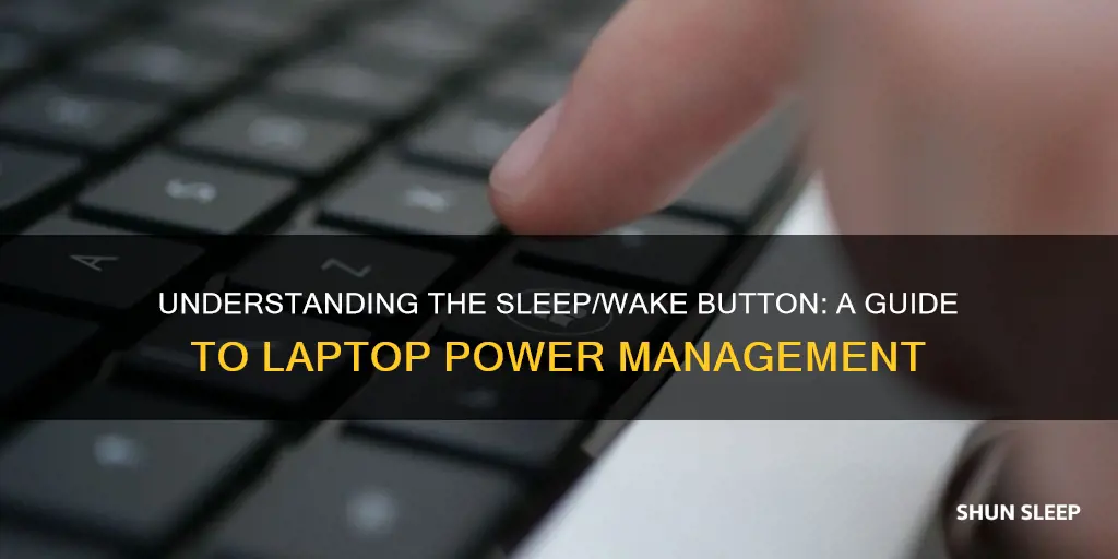 what is the sleep wake button on windows laptop