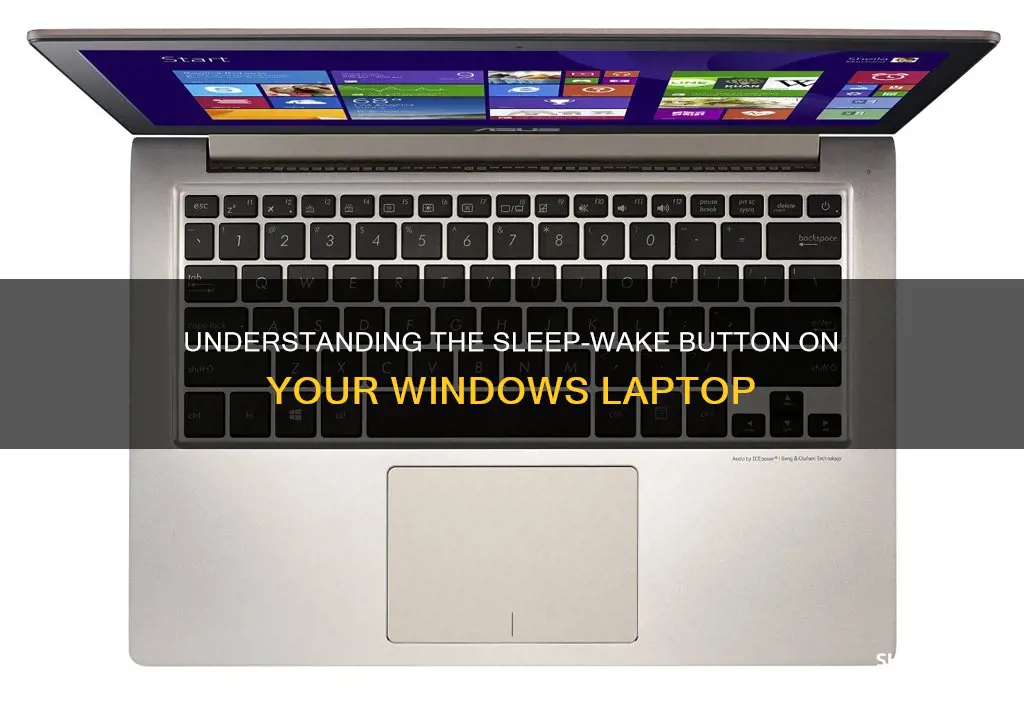 what is the sleep wake button on windows laptop
