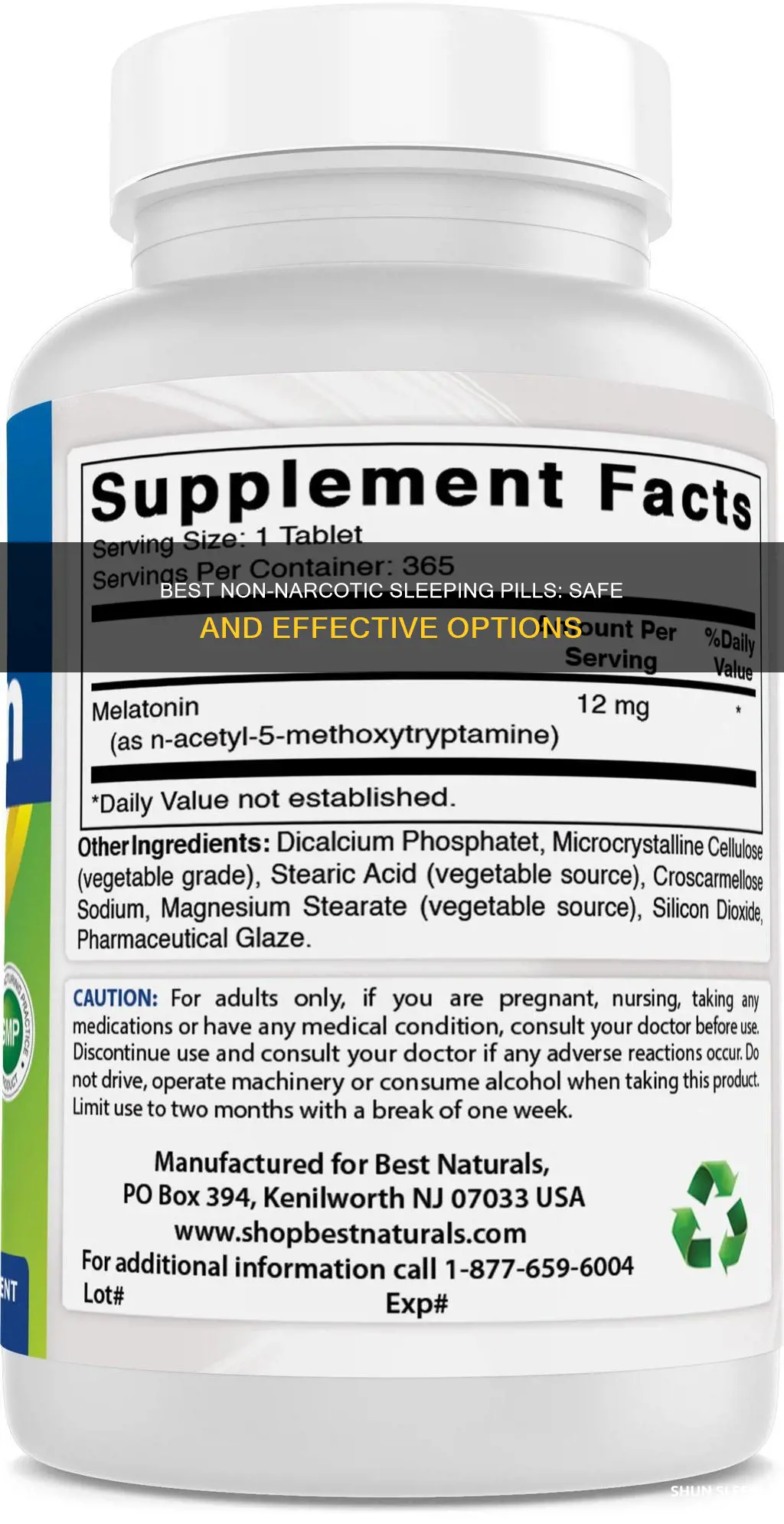 what is the strongest non narcotic sleeping pill