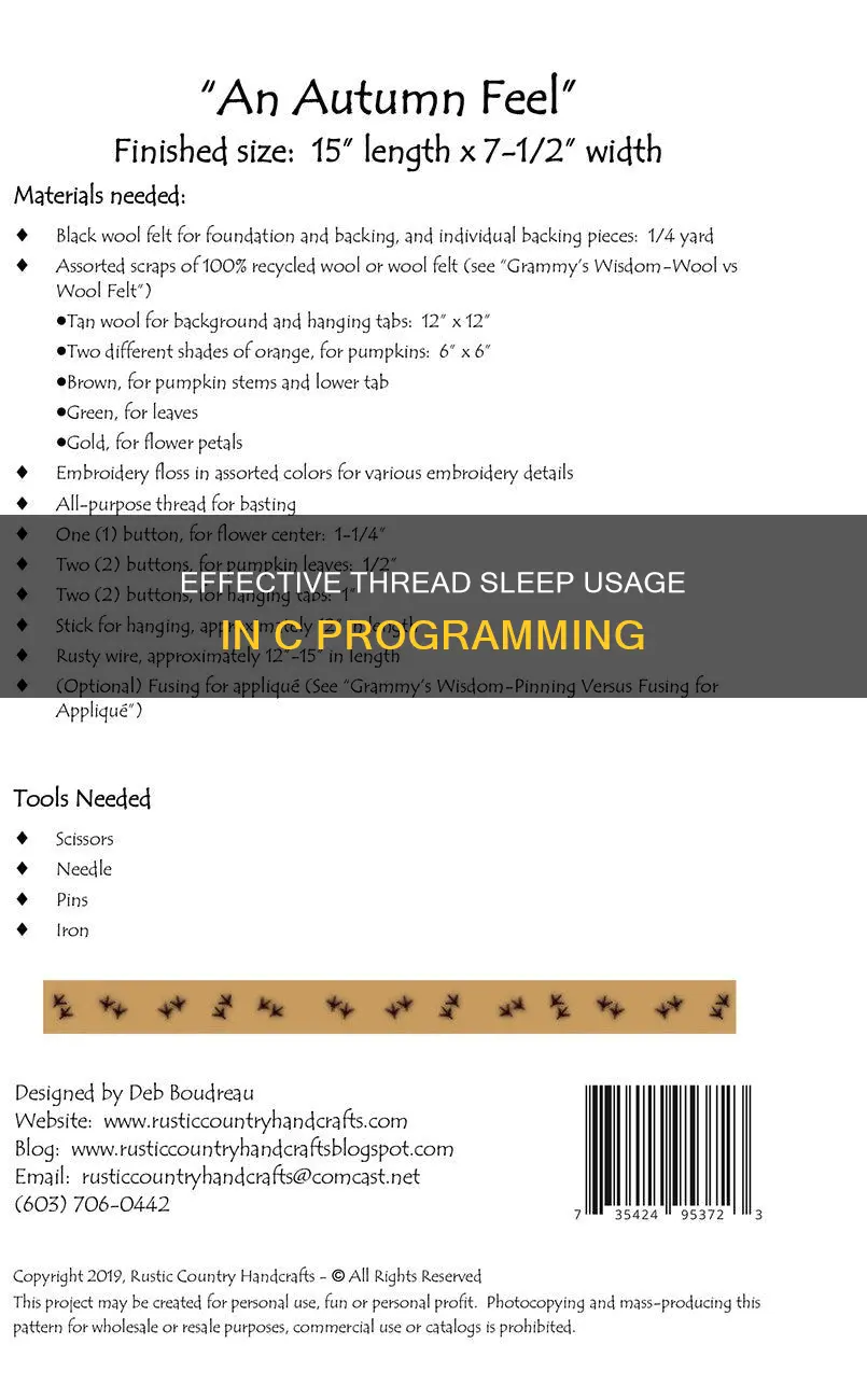 what is the use of thread sleep in c