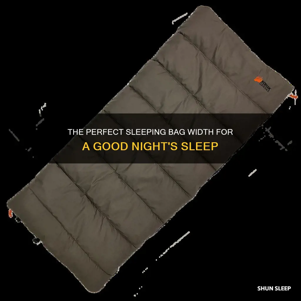 what is the width of a sleeping bag
