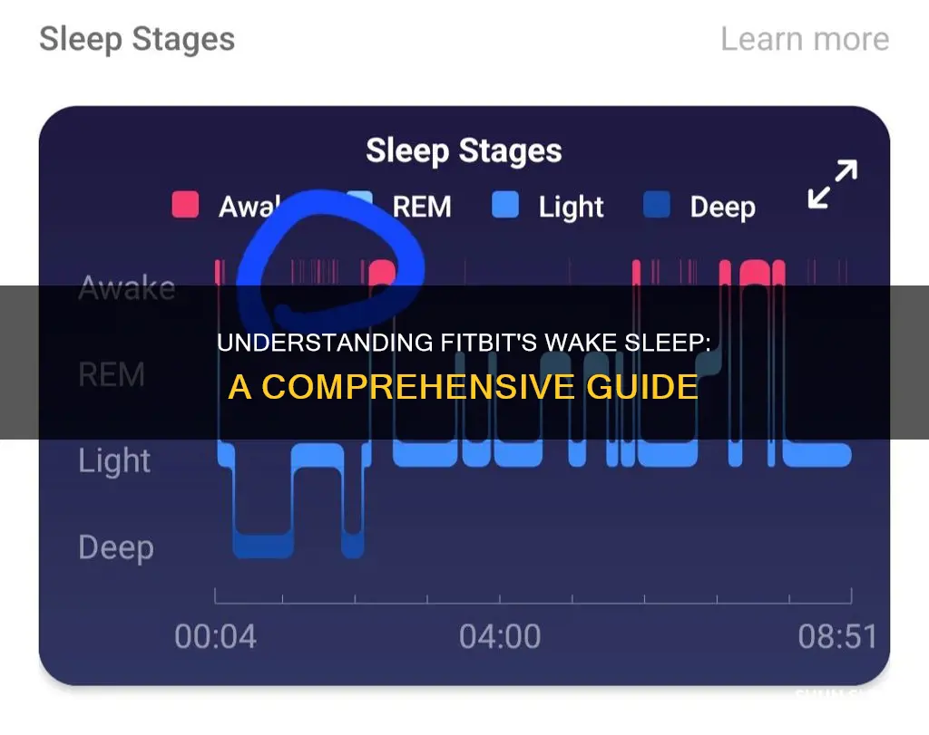 what is wake sleep on fitbit