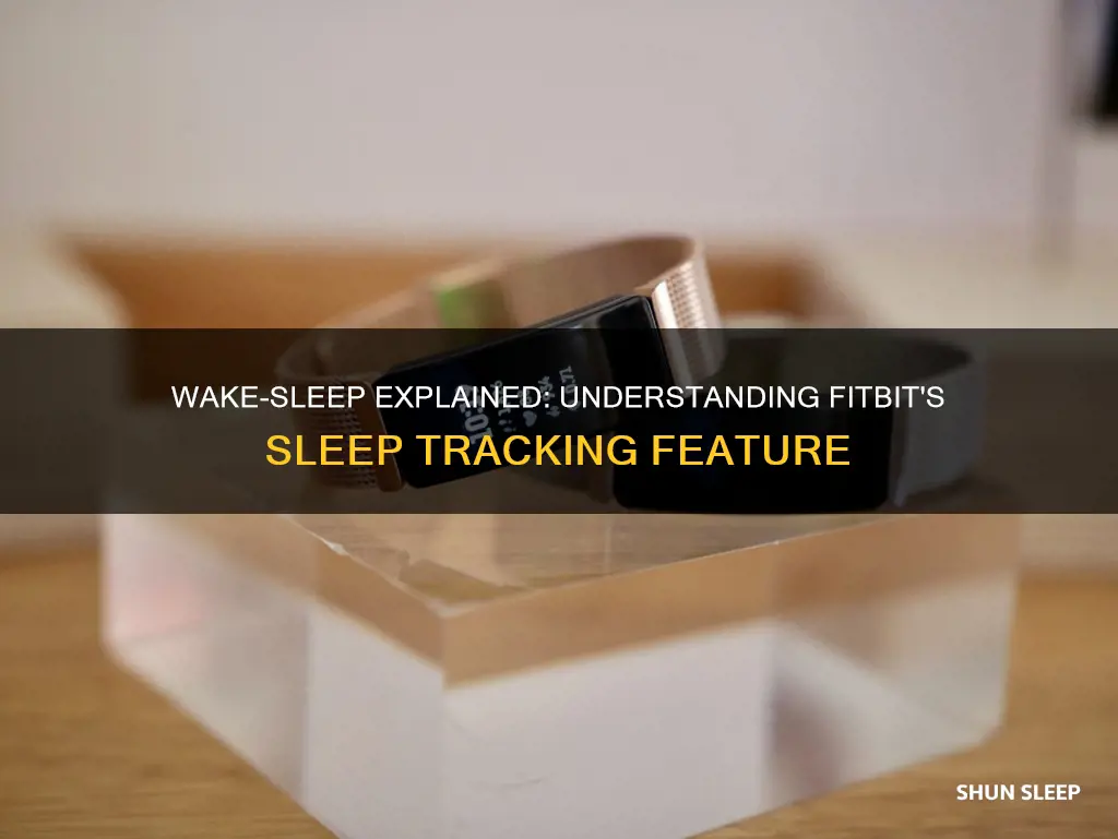 what is wake sleep on fitbit