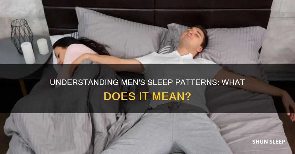 what it means by how men sleep