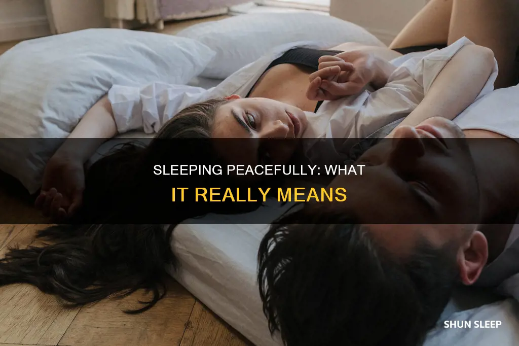 what it means if they sleep around you