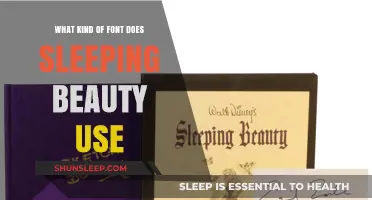 Sleeping Beauty's Font: A Magical Typeface