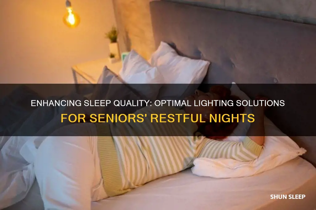 what kind of lighting helps older people sleep