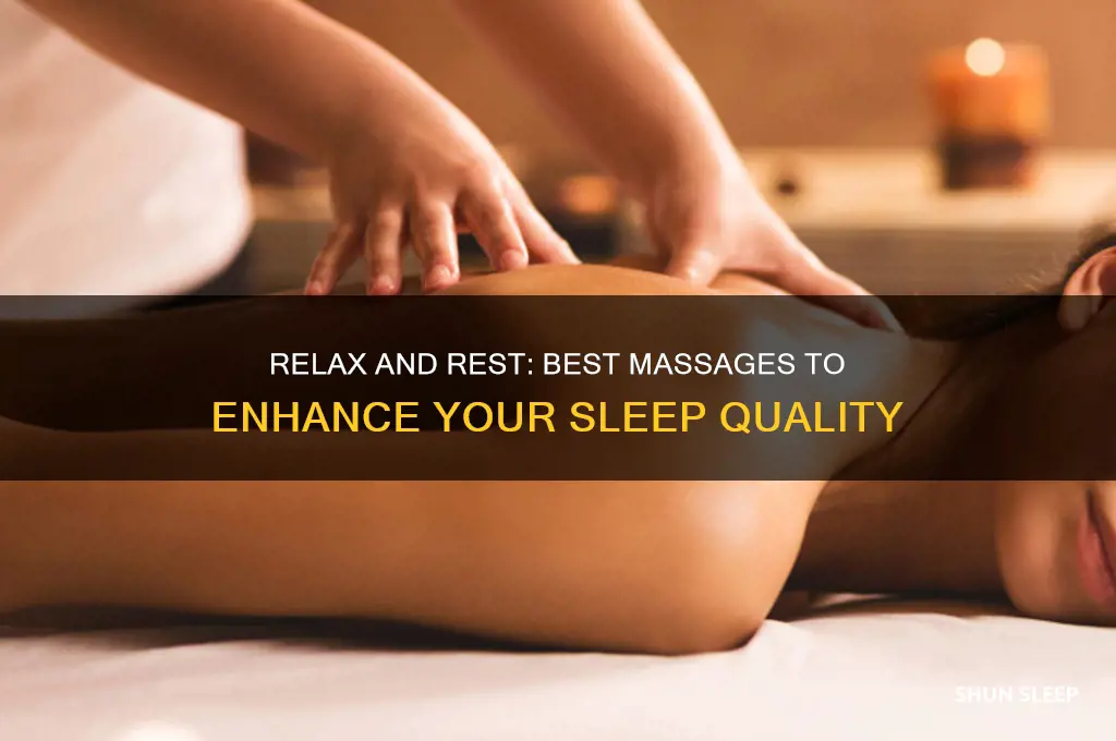 what kind of massages could help you sleep