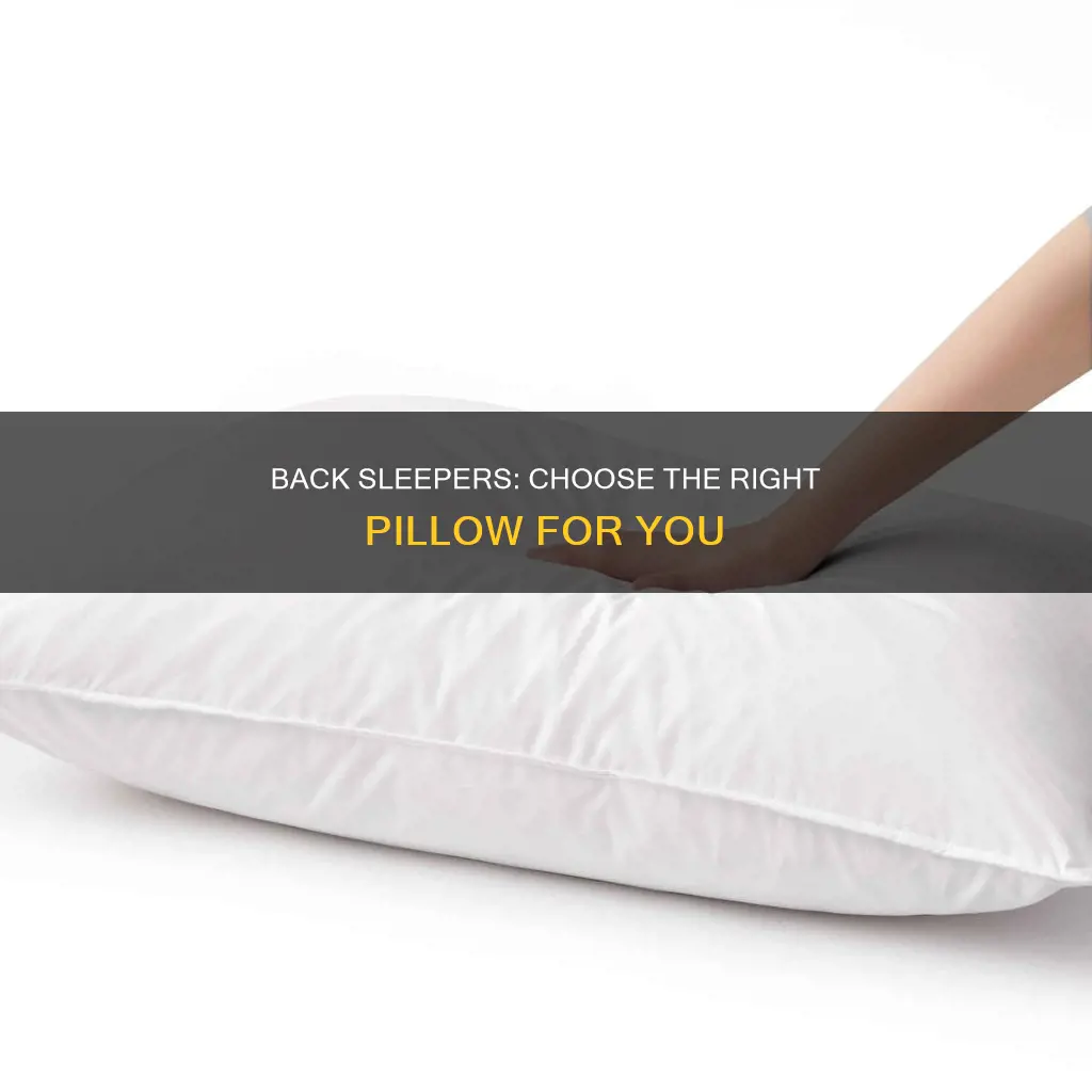 what kind of pillow should a back sleeper use