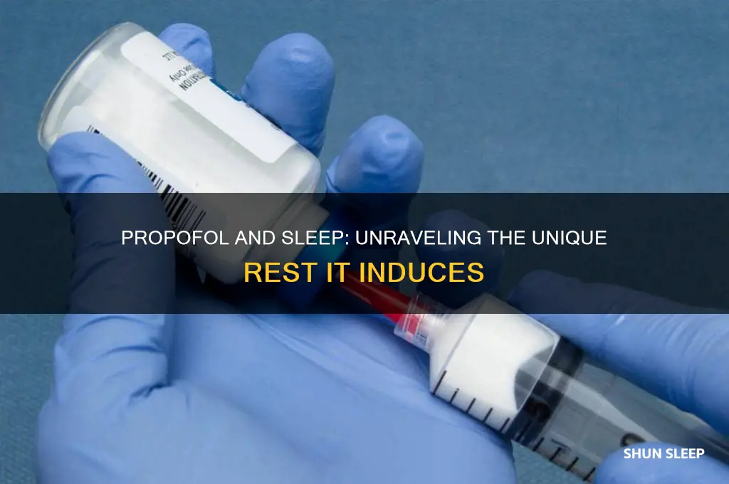 what kind of sleep do you get with propofol