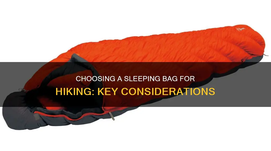 what kind of sleeping bag for hiking