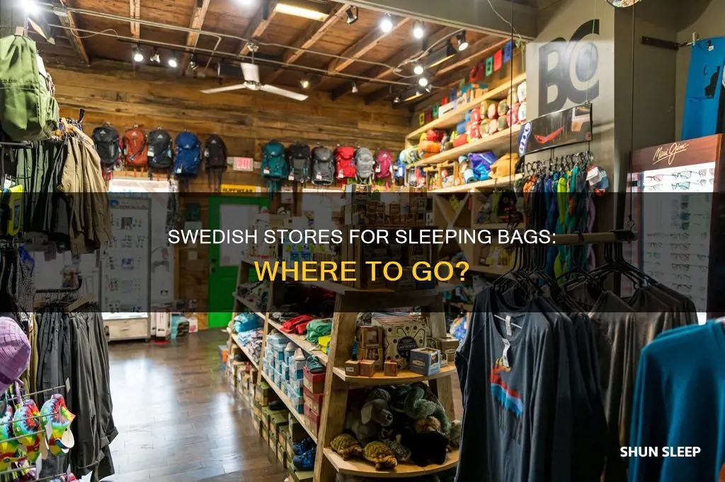what kind of store in sweden sells sleeping bag