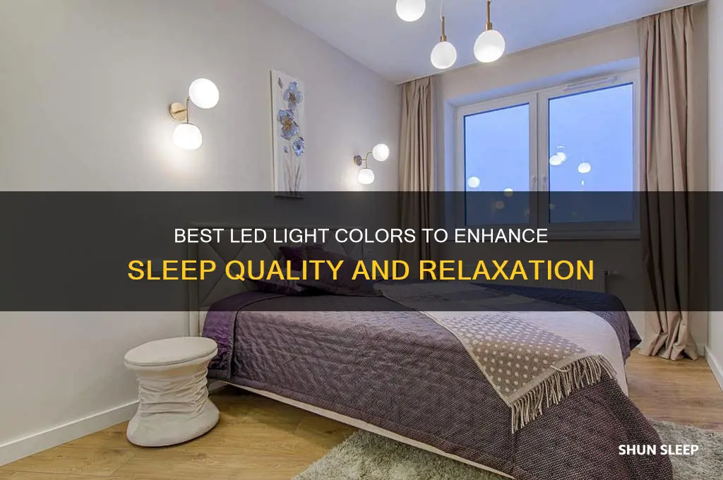 what led color helps sleep